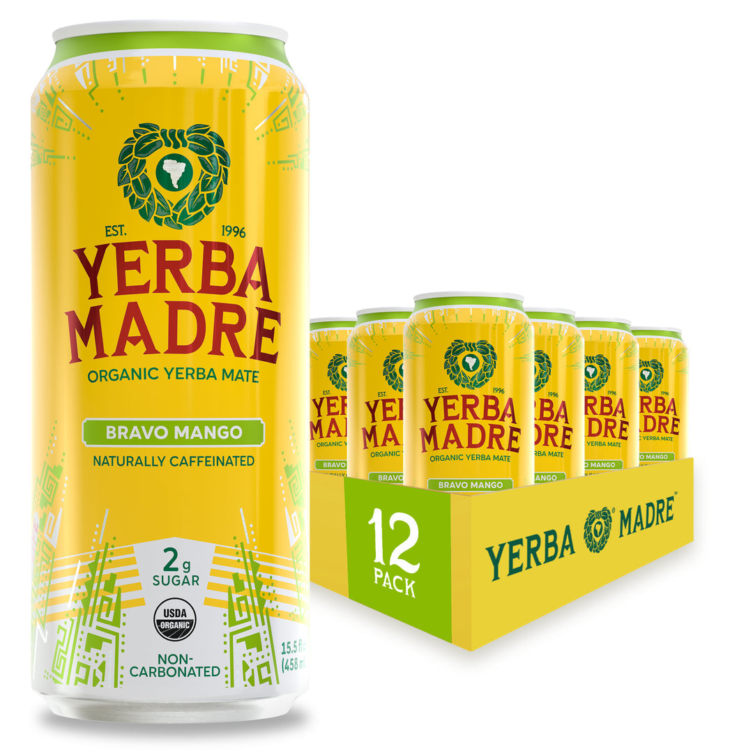 Yerba Madre  mango Bravo 12 pk 473 ml