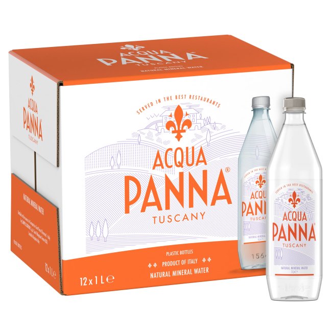 Acqua Panna Still Natural Mineral Water | 1L, 12 pack