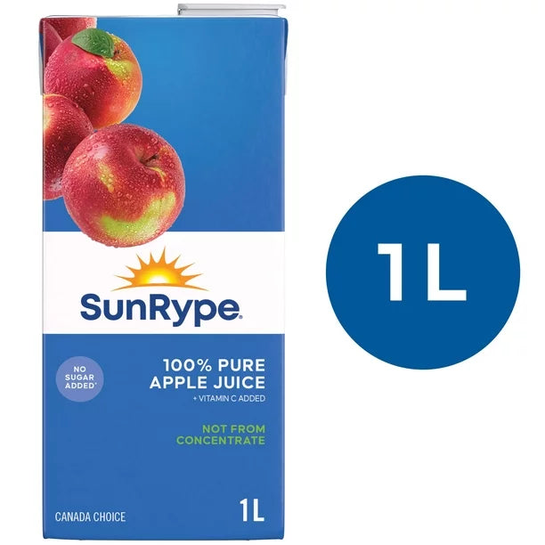Sunrype 100% juice Apple - 1Lx12 pack