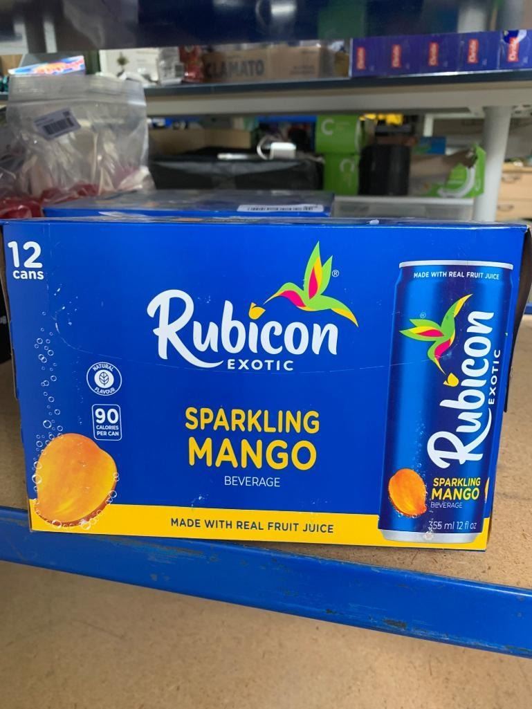 RUBICON Sparkling Mango Beverage | 355 mL, 12 pack CANS