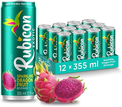 RUBICON Sparkling Dragon Fruit Beverage | 355mL, 12 pack,  CANS