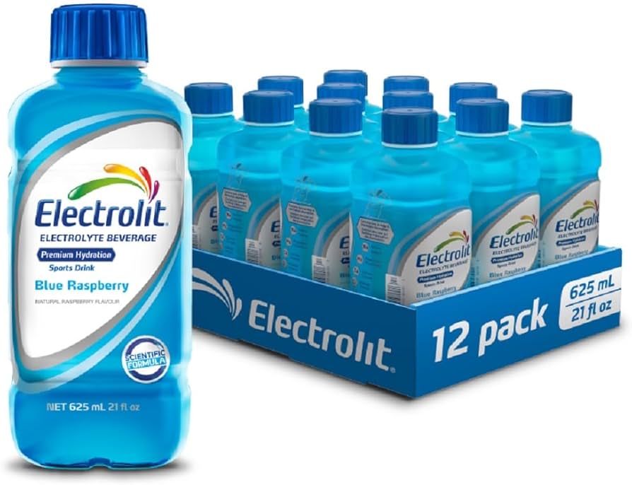 Electrolit Electrolyte Beverage -  Blue Raspberry | 625mL, 12 pack