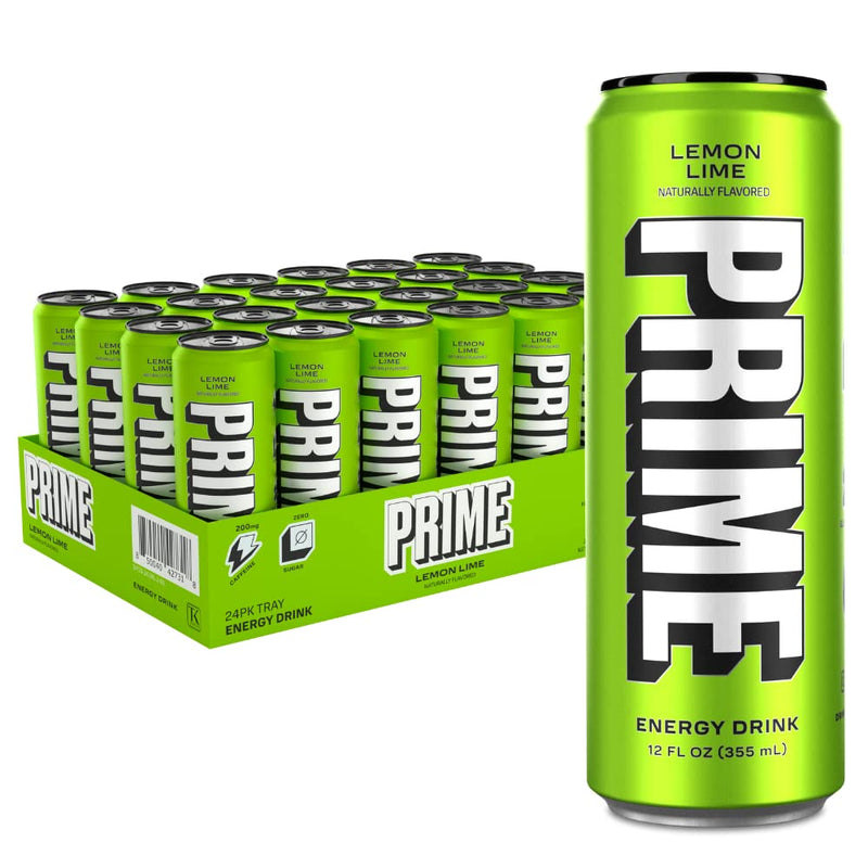 Prime energy lemon lime   24 pk CANS