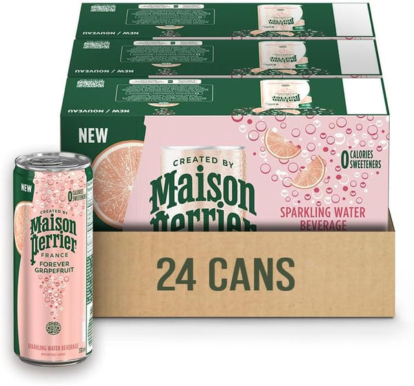 Maison perrier 3x8 pk (24 cans) sparking water GRAPEFRUIT