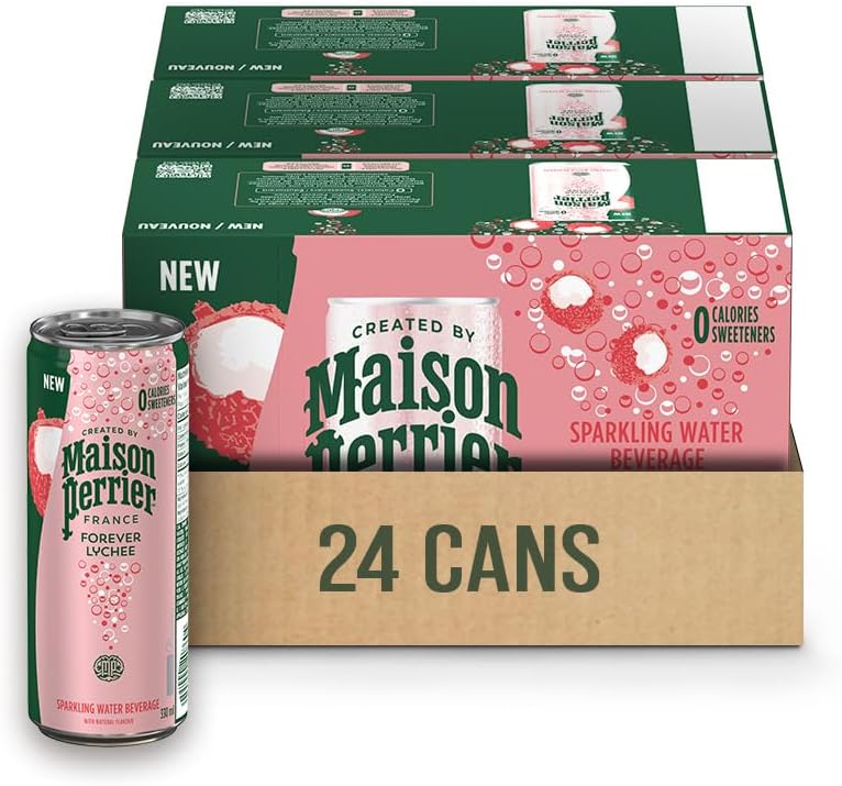 Maison perrier 3x8 pk (24 cans) sparking water lychee