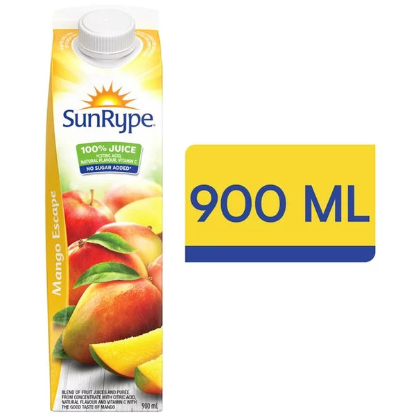 Sunrype 100%  Mango juice - 900ml, 12pack