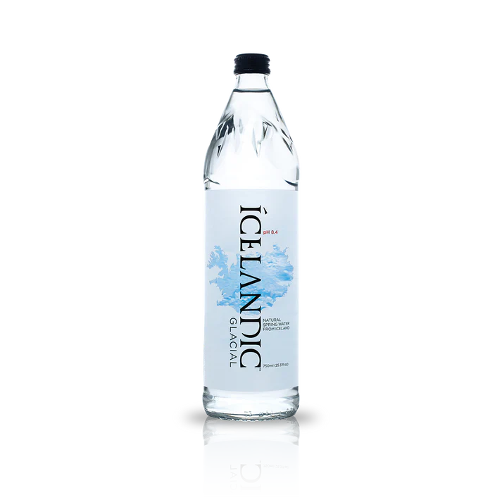 icelandic Gracial water 750 ml Glass still 12 pk