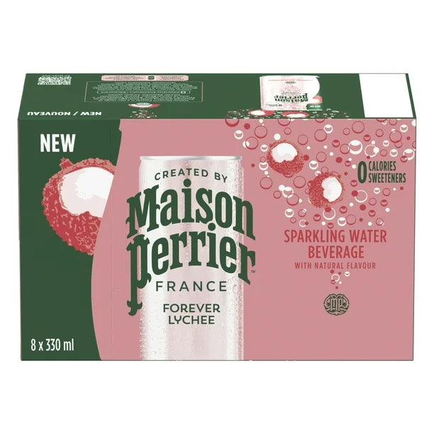 Maison perrier 3x8 pk (24 cans) sparking water lychee