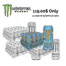 Monster Energy Drink 4 Cases (473 X 12 Cans) - Different Flavours