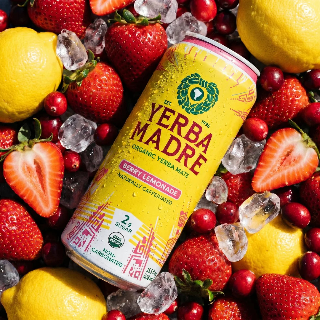 Yerba Madre  lemonade berry 12 pk 473 ml