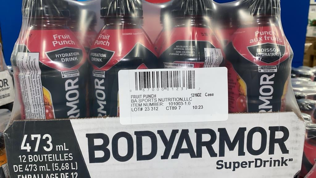 BodyArmor Super Drink Fruit Punch 473 ml x 12 Pack bottles