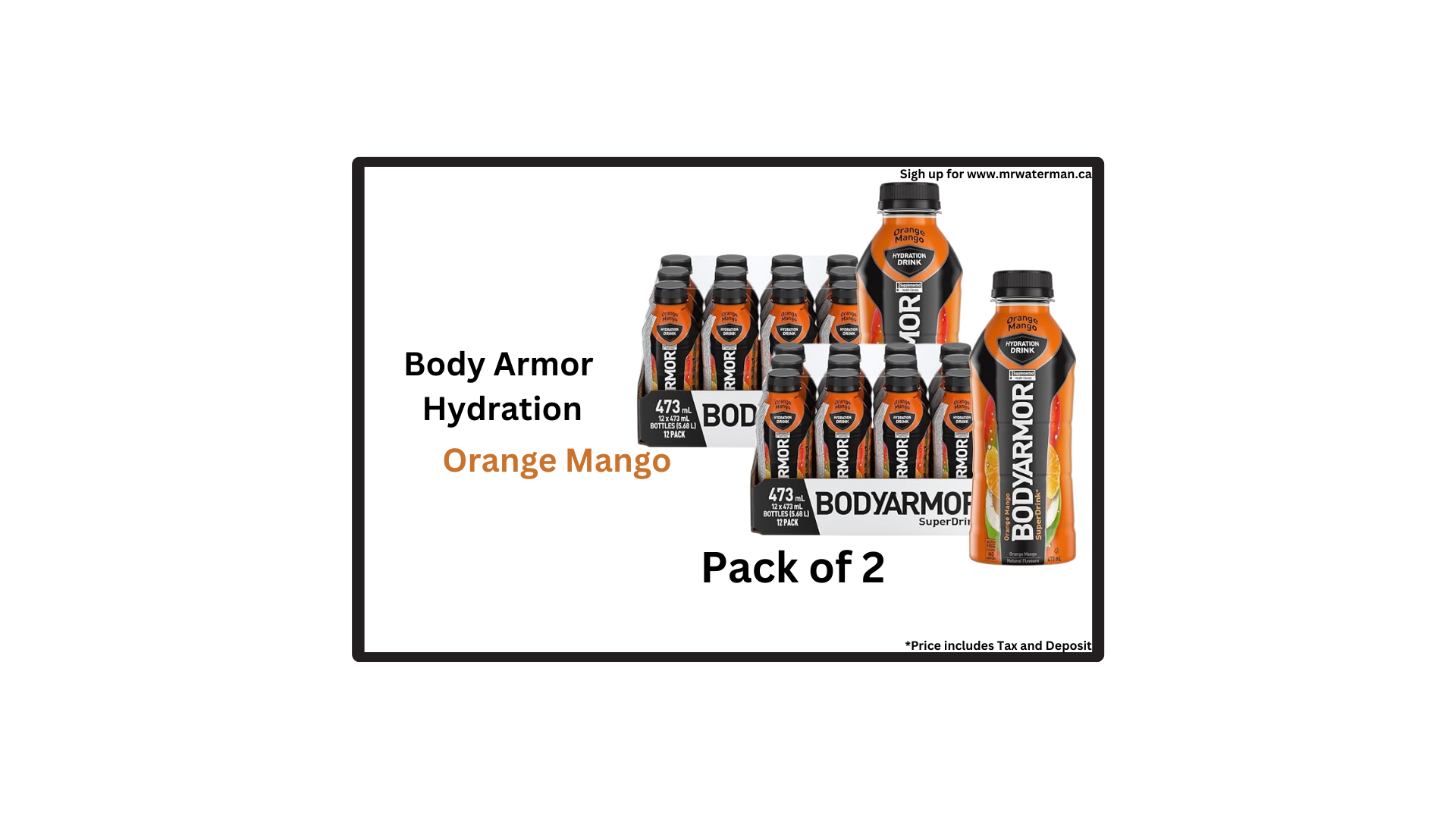 Body Armor Orange Mango (2 Pack)
