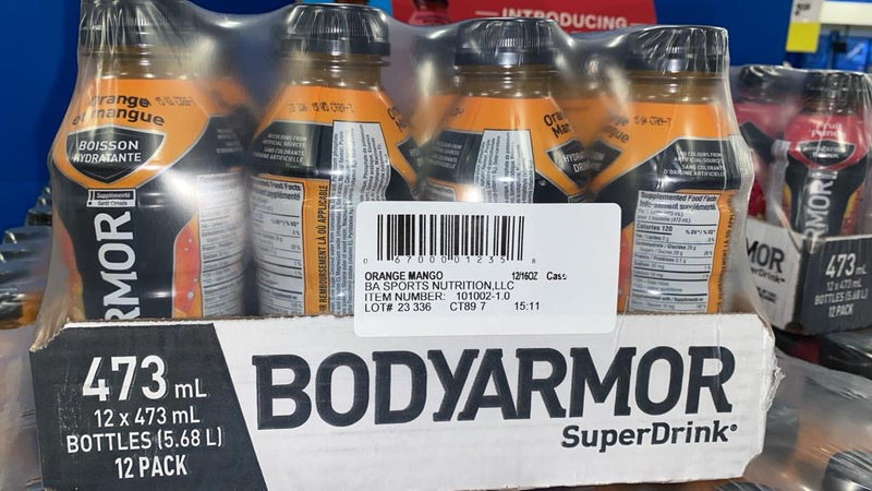 BodyArmor Super Drink Orange Mango 473 ml x 12 Pack bottles