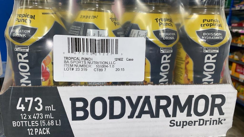 BodyArmor Super Drink  Tropical Punch 473 ml x 12 Pack bottles