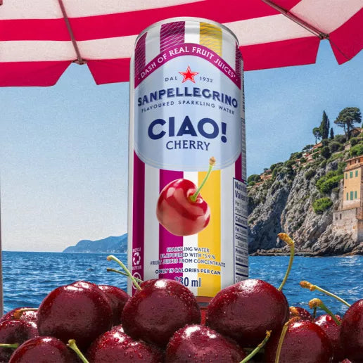 San Pellegrino  sparking juice Ciao Cherry   - 330ml, 4X6pack