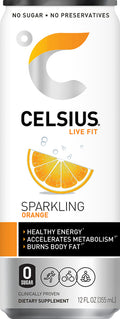 Celcius Energy Drink Orange |355ml x 12 Pack Cans