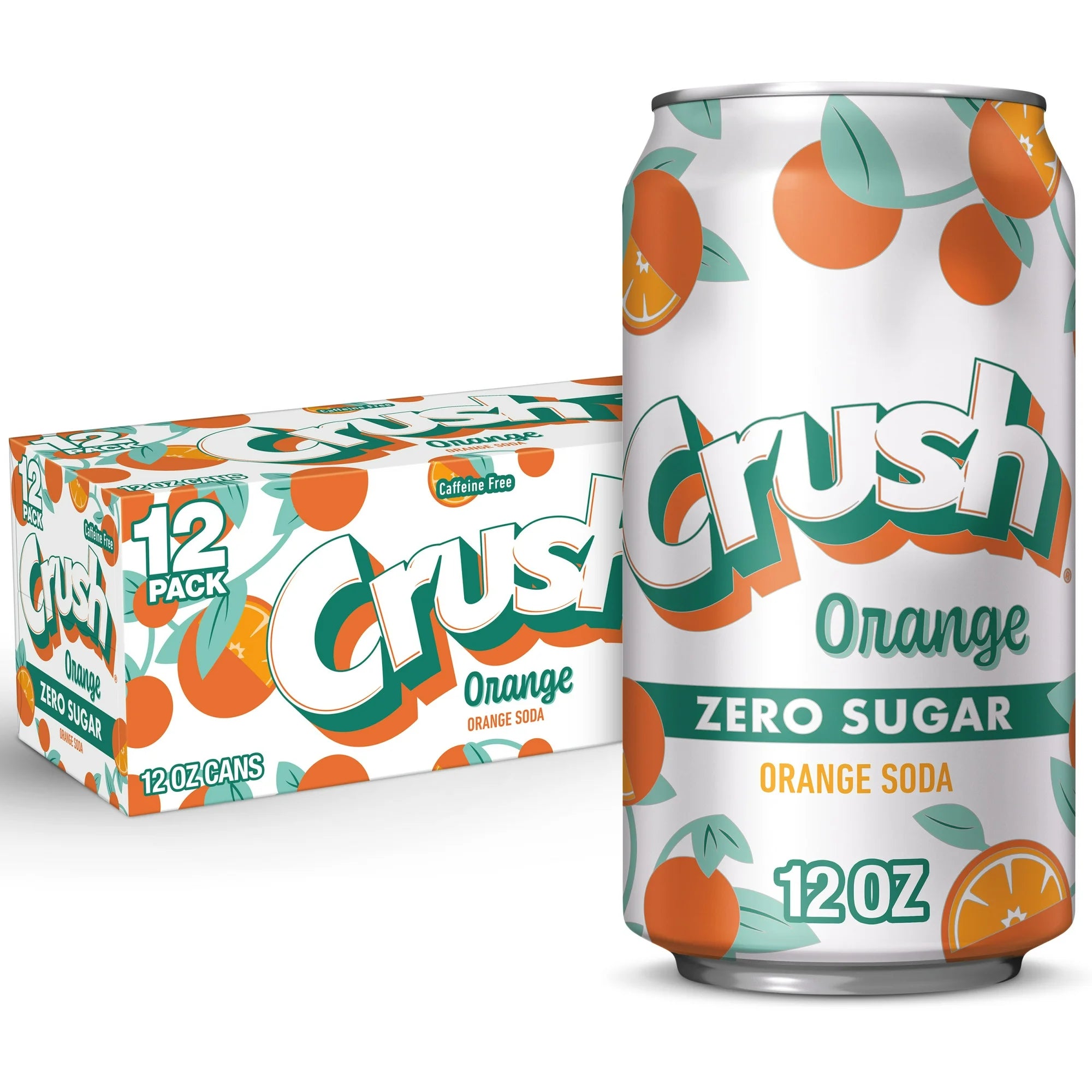 Crush Orange Soda Zero Sugar | 355mL, 12 pack