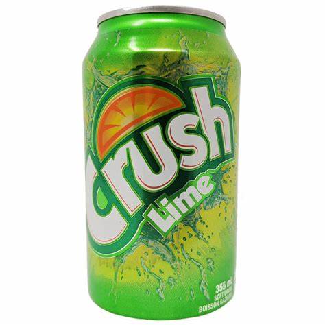 Crush Lime Soda Can - from Newfoundland | 355ml, 24 pack