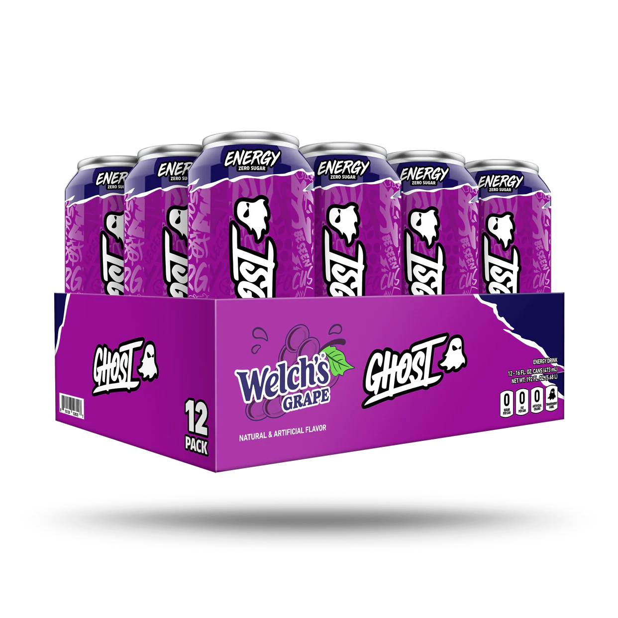 Ghost Welch's Grape Energy Drink | 473 mL, 12 pack