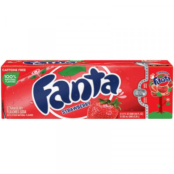 Fanta strawberry  - 355ml, 12pack Cans