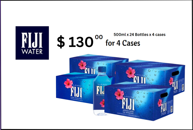 Fiji Natural Artesian Water 500ml x 4 case x 24 Bottles (96 Bottles/4 Case)