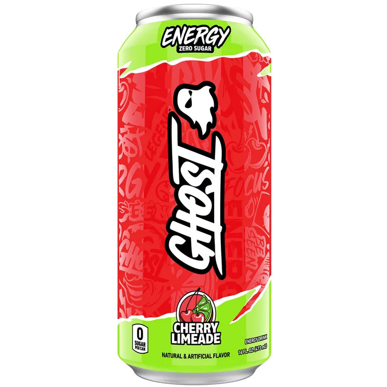 Ghost Energy Drink Cherry Lime 473 ml x 12 Pack Cans