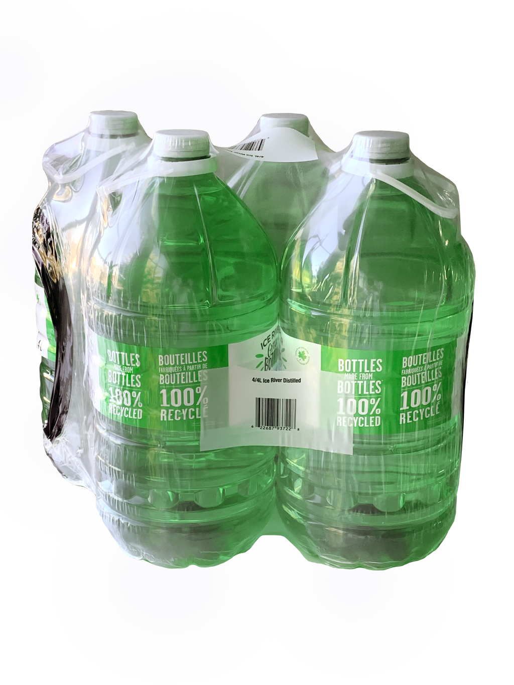ICE RIVER GREEN BOTTLE Natural Spring Water | 4L, 4 pack