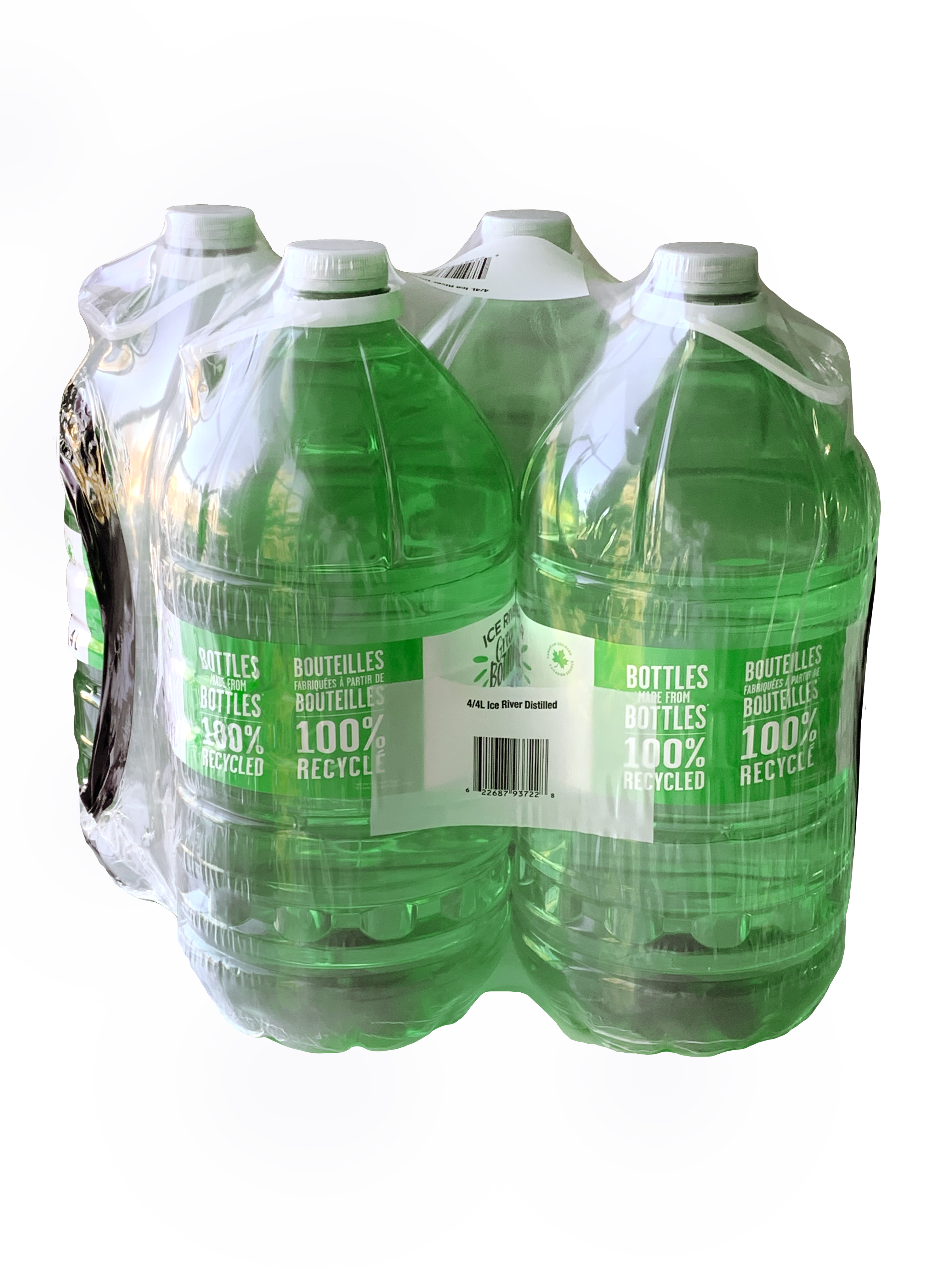 ICE RIVER GREEN BOTTLE Natural Spring Water | 4L, 4 pack