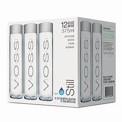 Voss still  Water 800 ml, Pack of 12 Glass Bottles