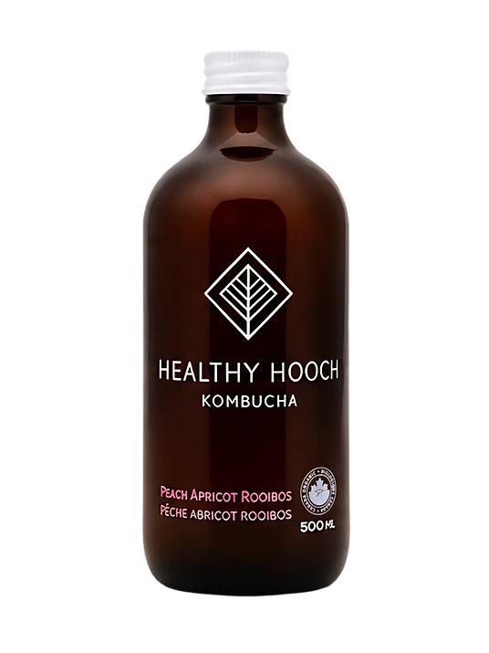 kombucha healthy hooch 500mlx12 Peach Apricot
