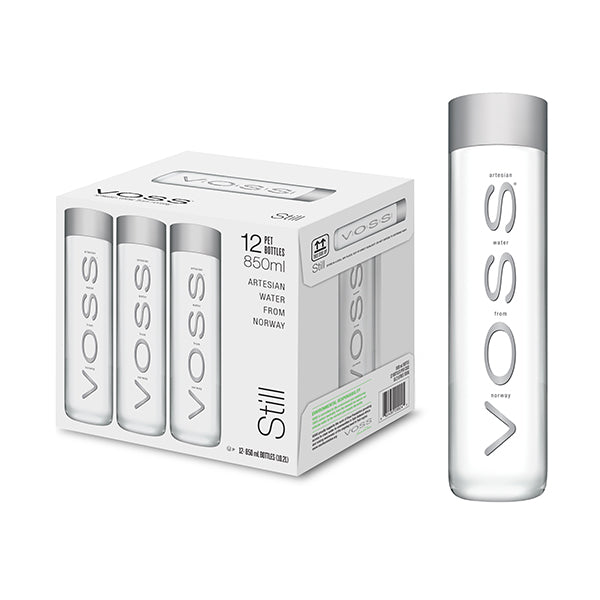 Voss still  Water 850 ml, Pack of 12 plastic  Bottles