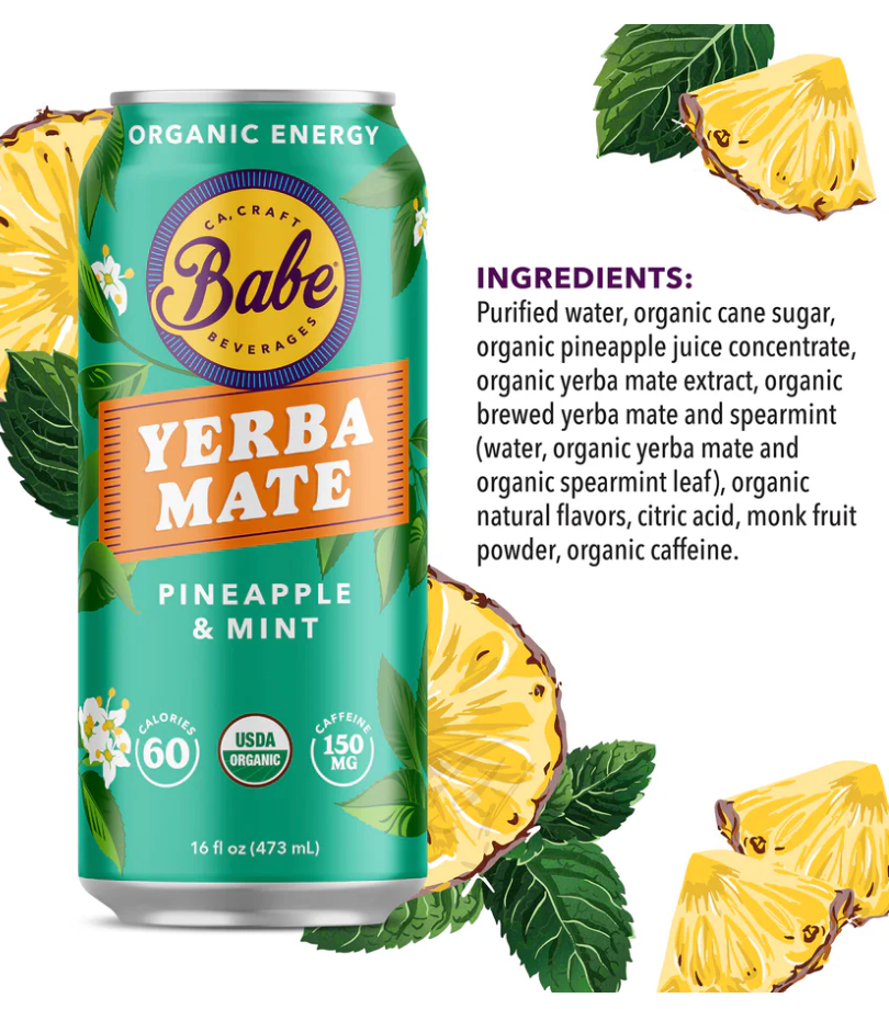 Babe - Yerba mate Pineapple Mint (organic)