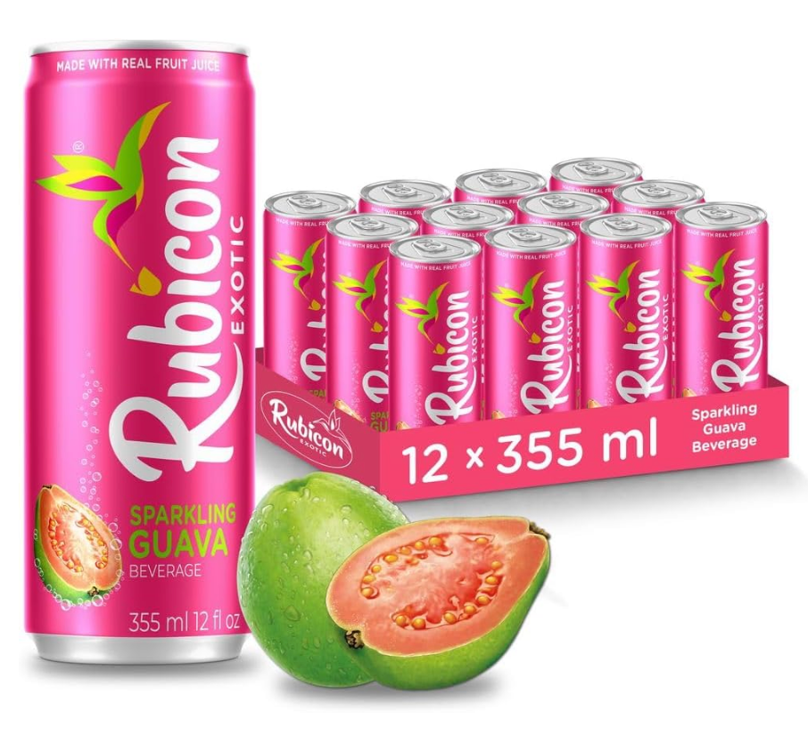 RUBICON Sparkling Guava Beverage | 355 mL, 12 pack Cans