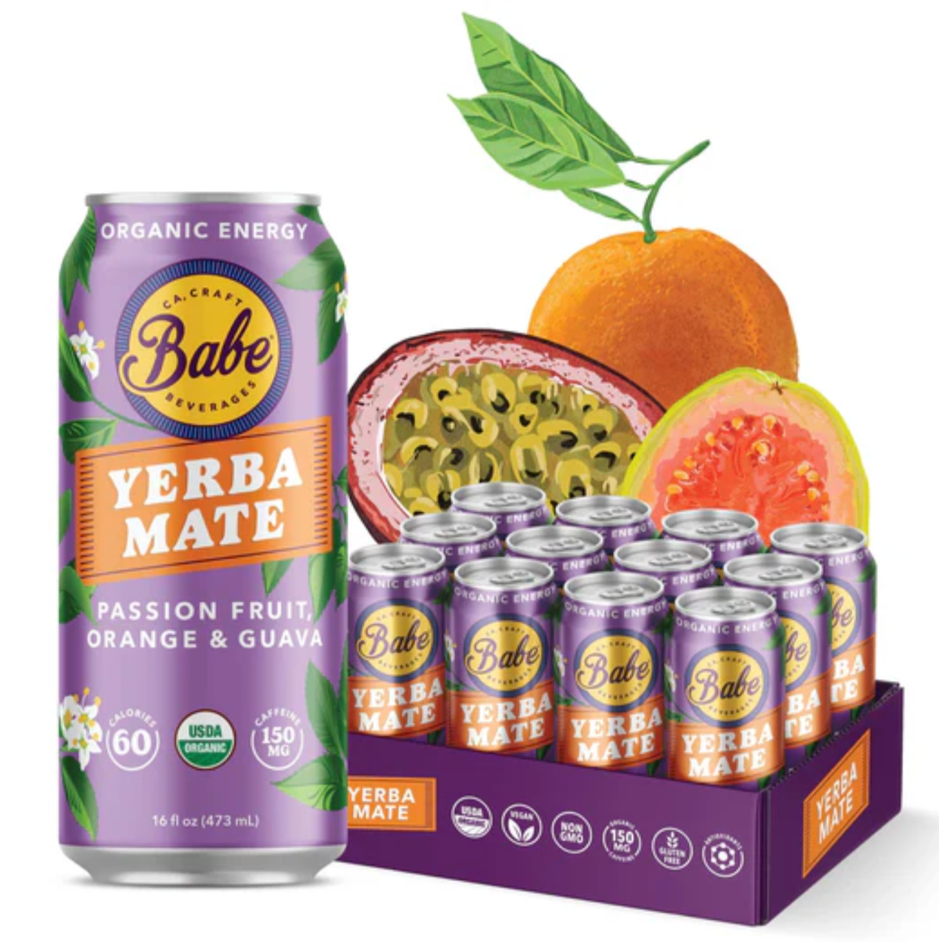Babe - Yerba mate Passion Fruit, Orange, & guava (organic)