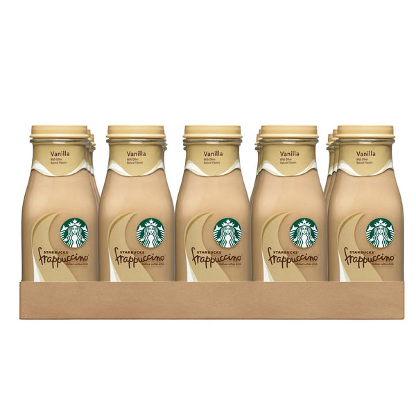 Starbucks Frappuccino Vanilla - 405ml, 12pack glass bottle