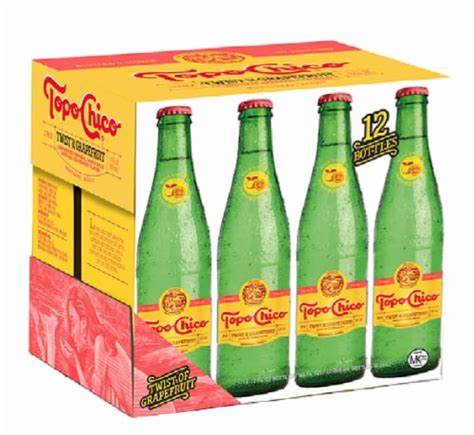 Topo Chico Mineral Water Carbonated 330ml x 12 Glass Bottles