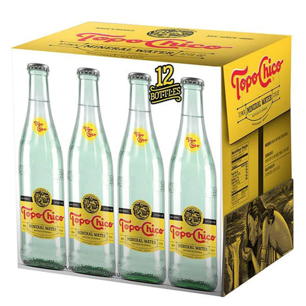 Topo Chico Mineral Water Carbonated 330ml x 12 Glass Bottles