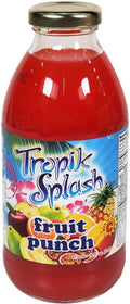 Tropik Splash juice 473 mlx12 glass fruit punch