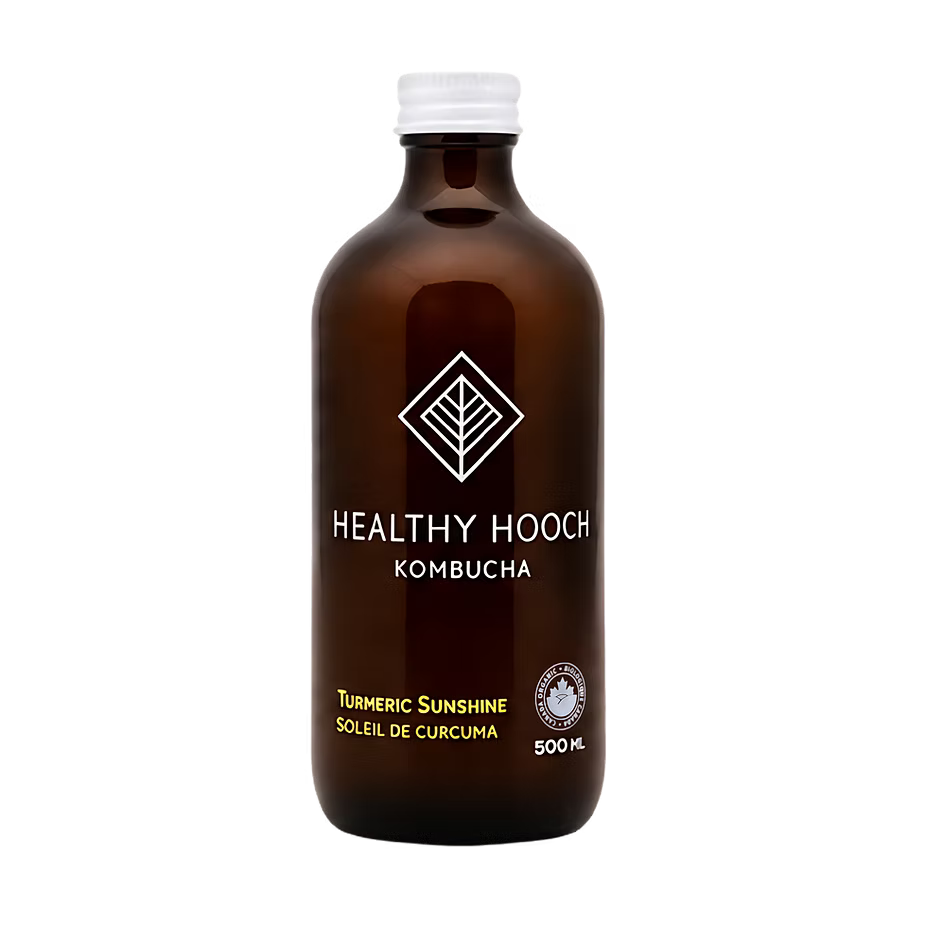 kombucha healthy hooch 500mlx12 Turmeric