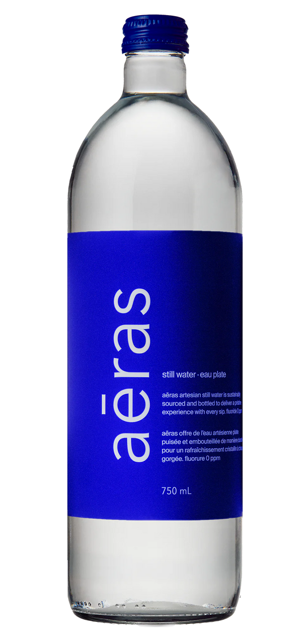 aeras water 750ml still GLASS