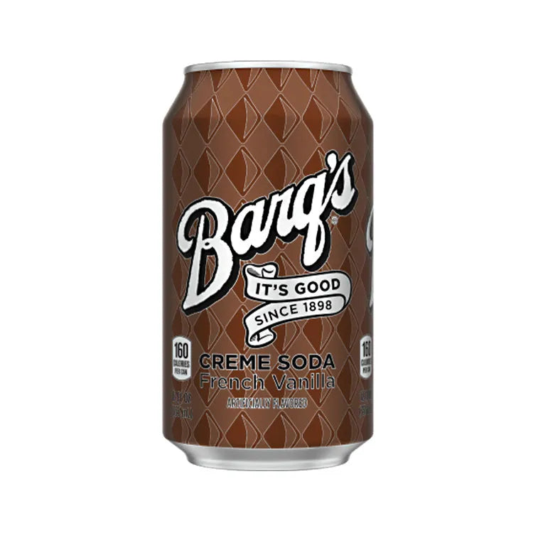 Barq's 355ml - 12 Cans  French vanilla  cream soda (USA)