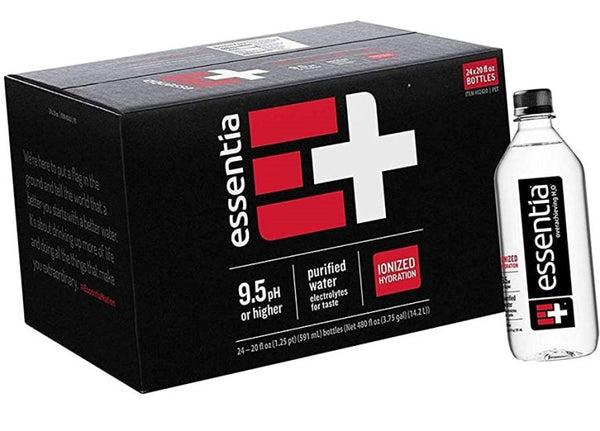 Essentia  Still Water 591 ml, Pack of 24 package Bottles.Electrolytes