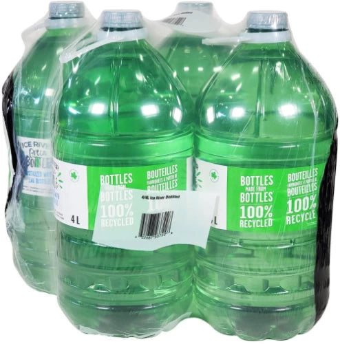 ICE RIVER GREEN BOTTLE distill Water | 4L, 4 pack