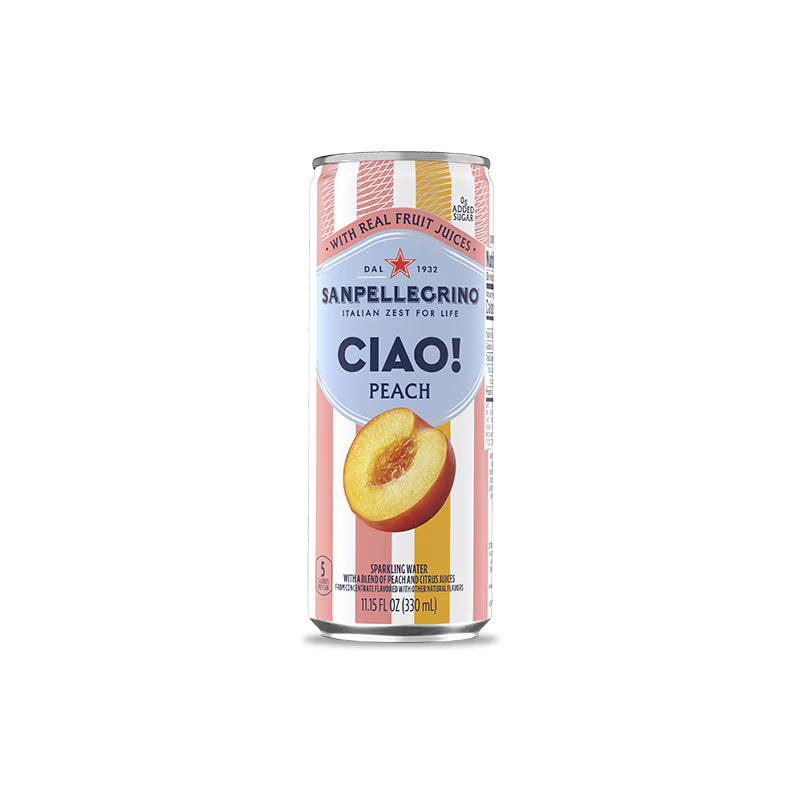 San Pellegrino  sparking juice Ciao peach    - 330ml, 4X6pack