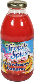Tropik Splash juice 473 mlx12 glass  strawberry banana