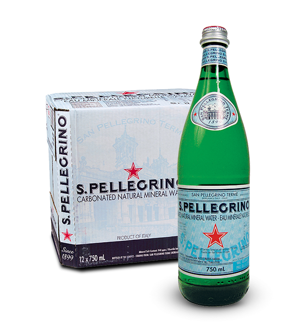 San Pellegrino Sparkling Water 750ml, 12pk glass  Bottles