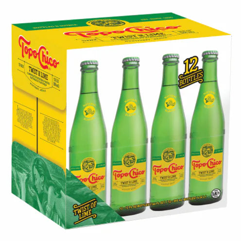 Topo Chico Mineral Water Carbonated 330ml x 12 Glass Bottles