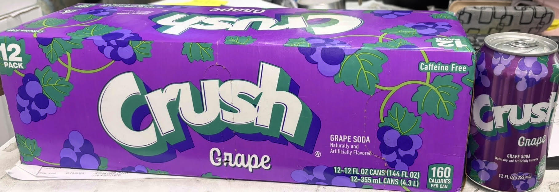 Crush Grape - USA | 355 ml, 12 pack Cans