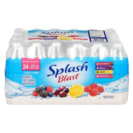 Splash blast ( Nestle )rainbow water 24 pk ( pure life)
