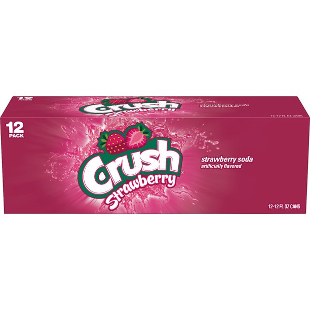 Crush strawberry   - 355ml - 12pack Cans